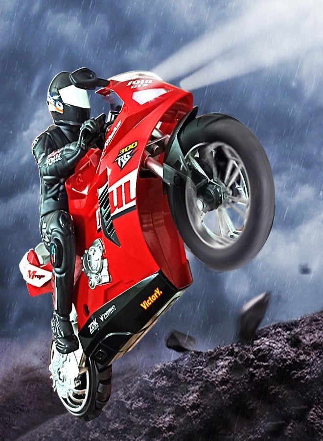 JestNest دراجة نارية كهربائية من طراز JestNest RC، بمقياس 1/6، تعمل بتردد 2.4 جيجا هرتز، بمحركين، وعجلتين، ذاتية التوازن، وقادرة على القيام بحركات بهلوانية، مزودة بجيروسكوب سداسي المحاور، هدية مثالية للكبار والصغار (إصدار جاهز للتشغيل). - Image 4